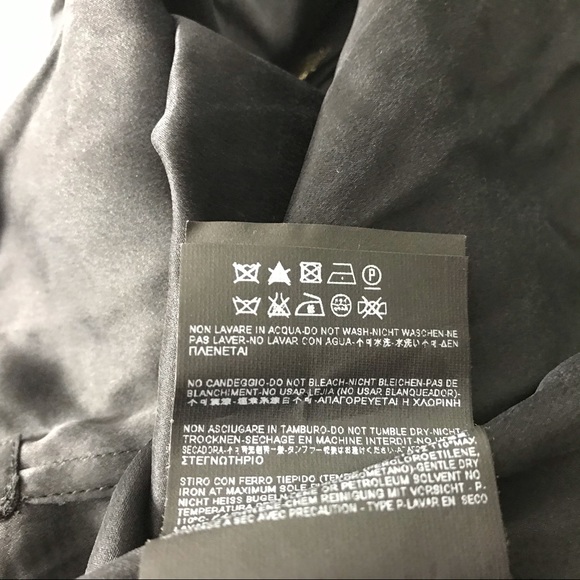 Saint Laurent Paris Size S Shirt Gold Star Print Button-Down Top Blouse Black - Picture 7 of 7